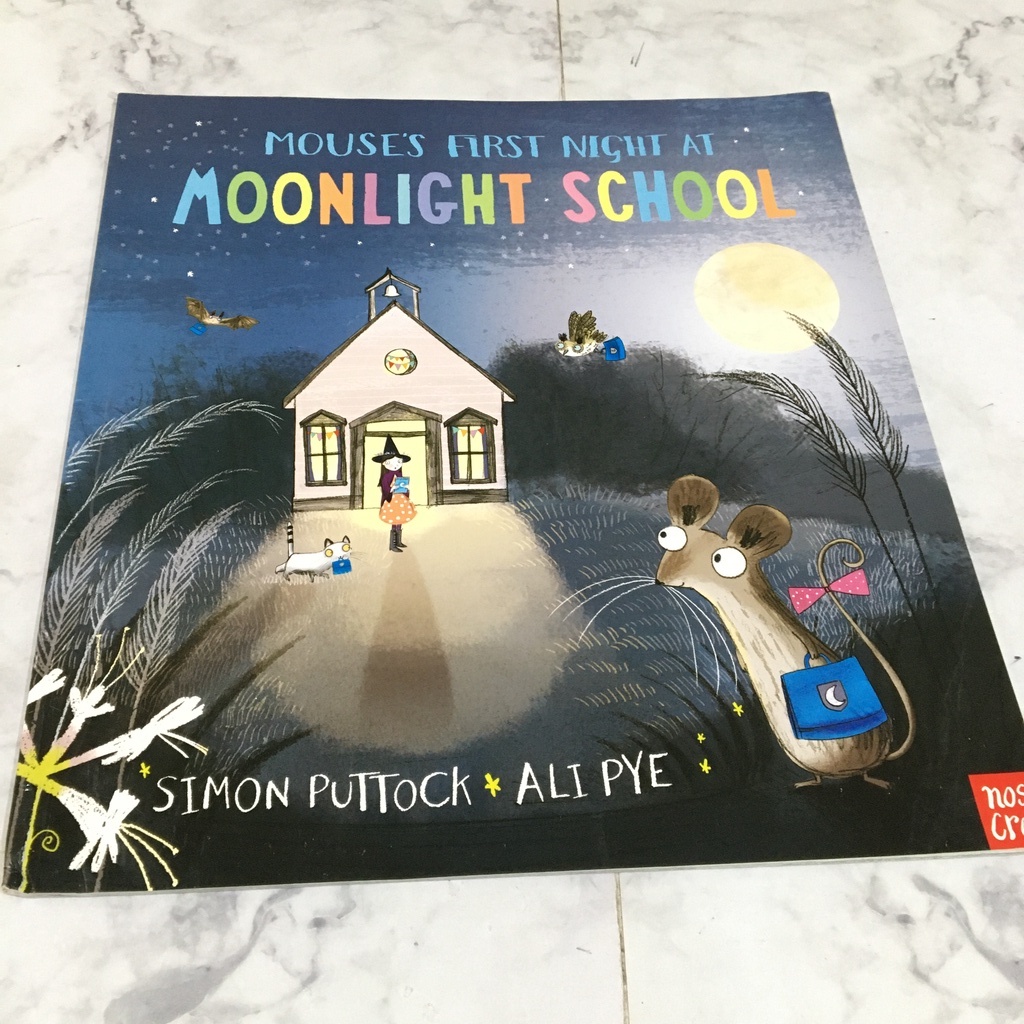 Preloved mouse first night / day at school moonlight Dongeng buku cerita anak bahasa inggris hardcov