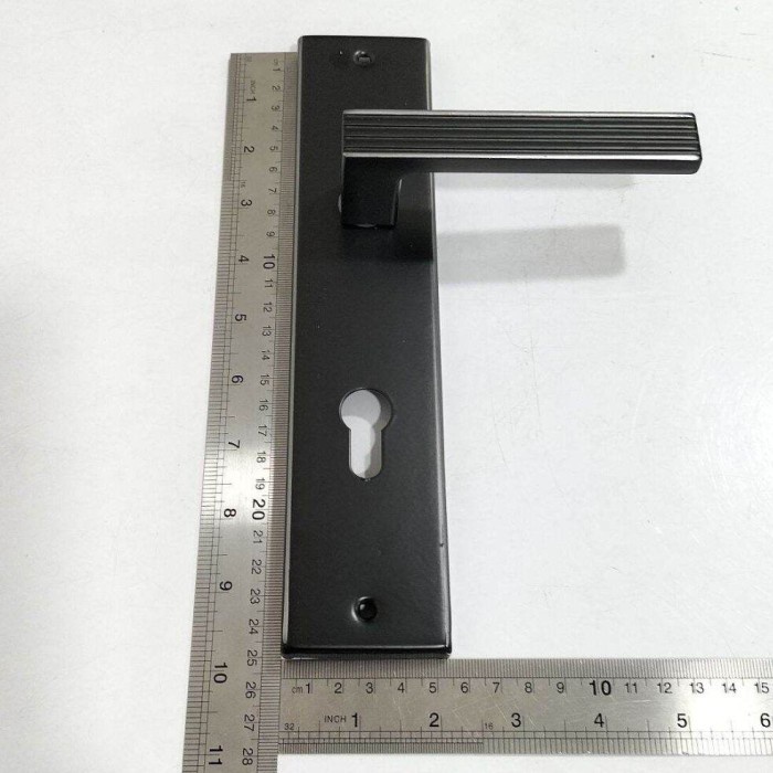 Kunci Pintu Rumah + Silinder KOMPLIT TOTTI BLACK BESAR (G7112)