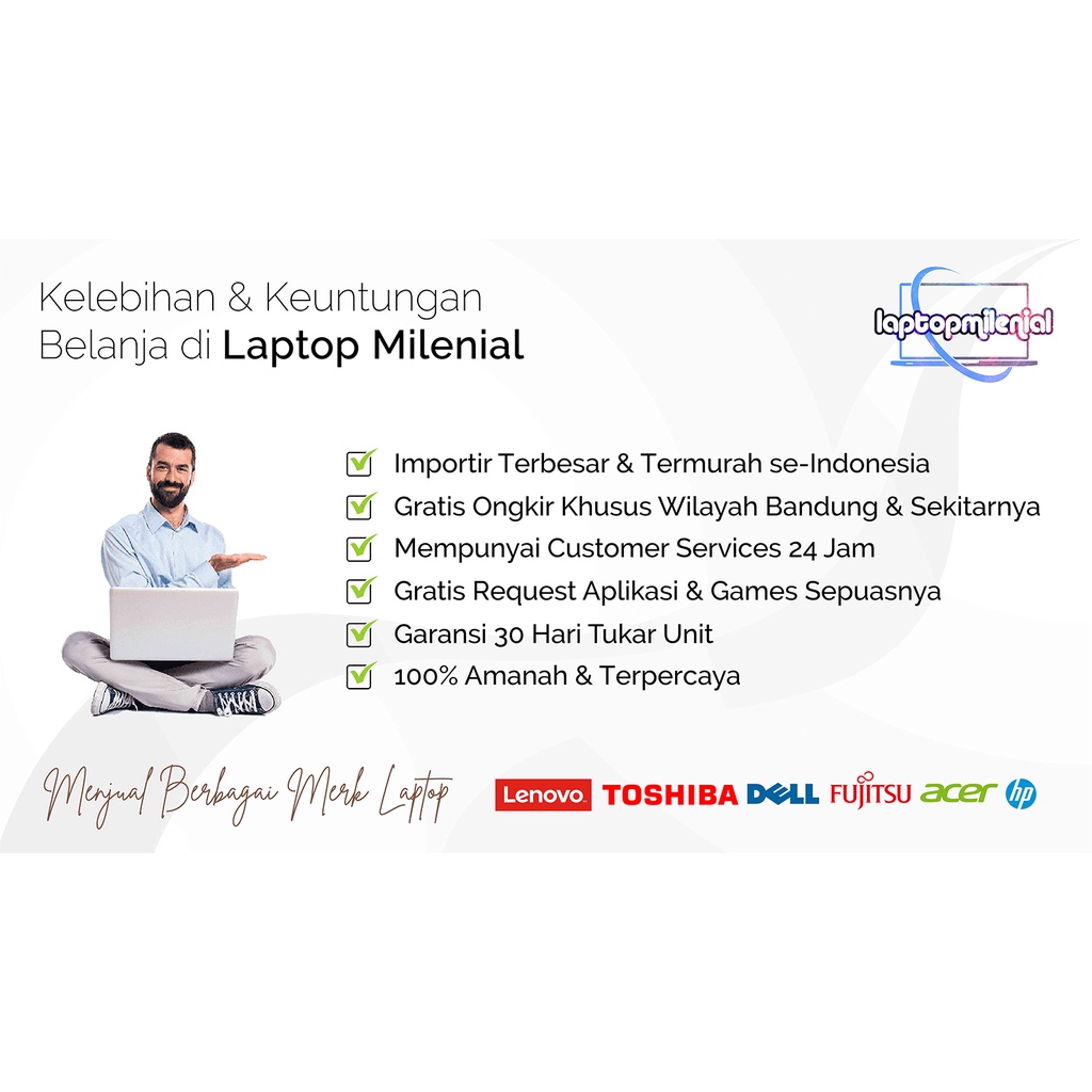 Laptop Murah Original Ultrabook Core i3 / i5 Ram 4GB / 8GB HDD 500GB / SSD 256GB 14