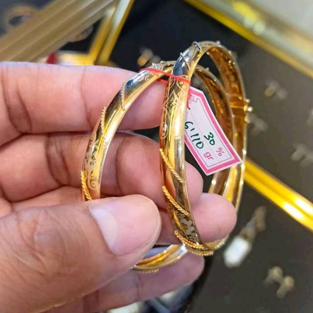 Gelang Kaku Bangkok emas asli 300%