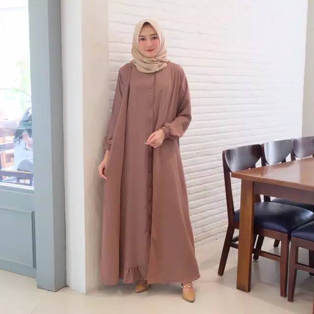 Dress wanita - dress hijab - gamis simpel - gamis dewasa - anaya dress