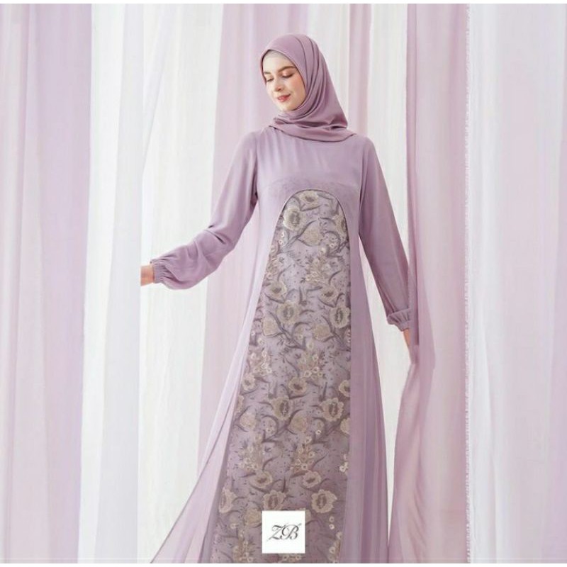 Rayya Dress Lilac Marble M by Heaven Lights Zerina Banu