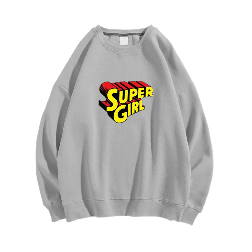 SUPER GIRL SWEATER CREWNECK Size M-XXL GAWA