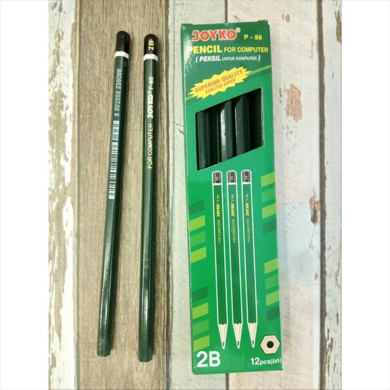 

Pensil 2B Joyko P-88 Hijau satuan yaa