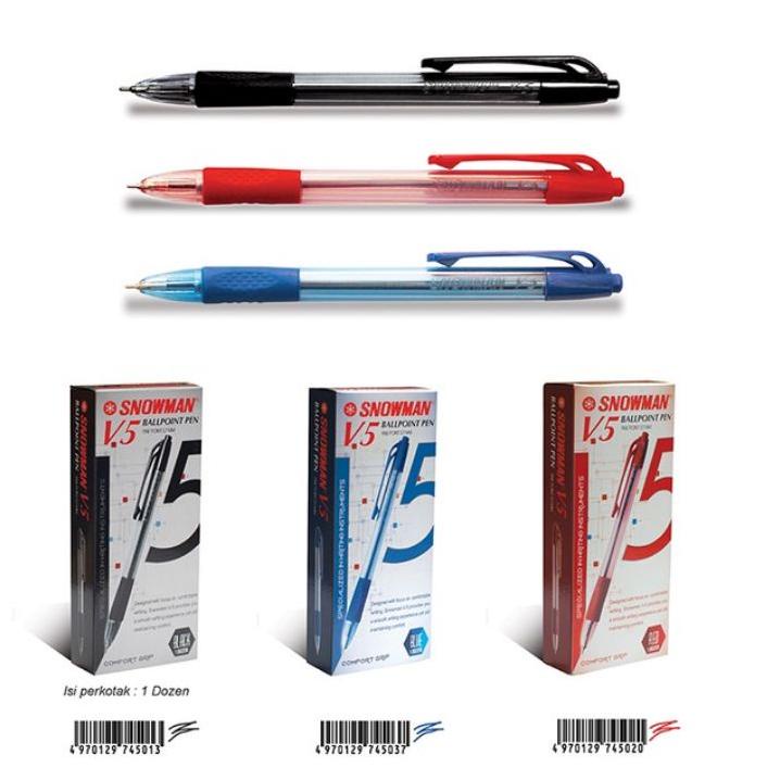 

Trend - Pulpen snowman V-5 12 pcs