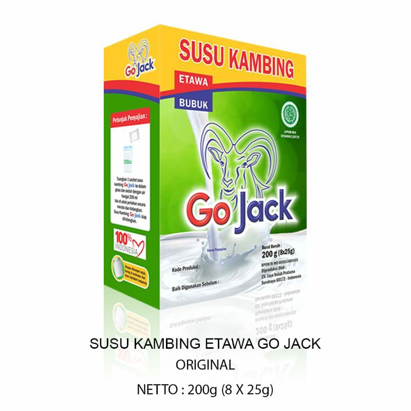 

susu kambing Go jack 200 gram sachet