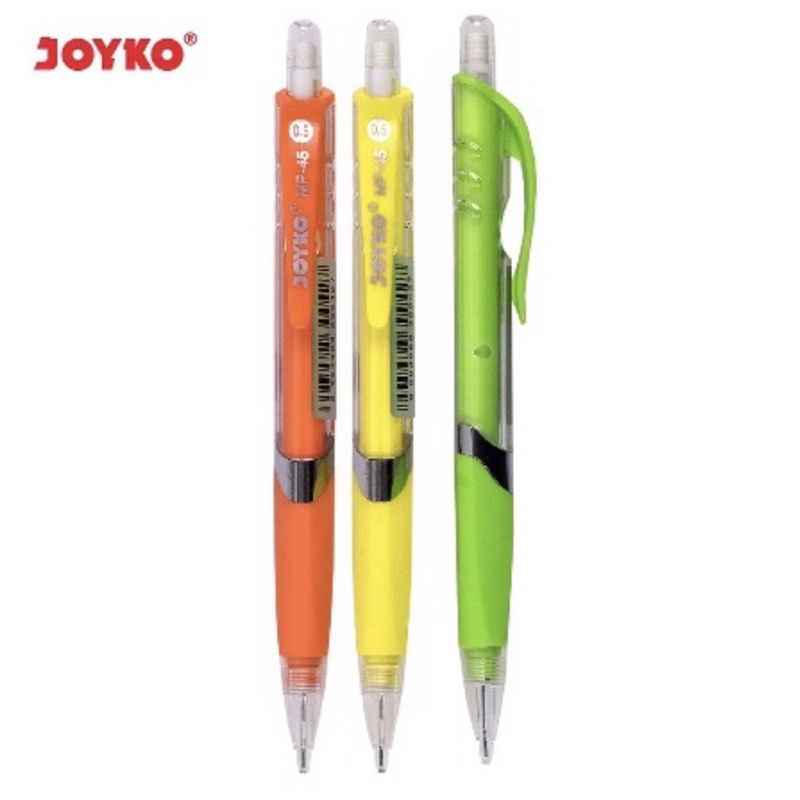 

MECHANICAL PENSIL MEREK JOYKO / PENSIL MEKANIK MEREK JOYKO MP-45 (0,5mm) / MP-46 (0,5mm) / MP-47 (0,5mm)