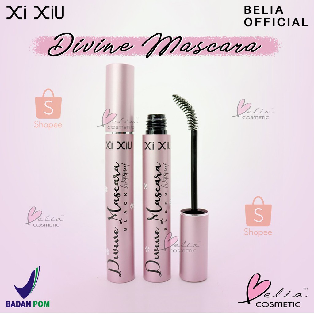 ❤ BELIA ❤ Xi Xiu Lovely | Black | Pink Mascara Divine Waterproof Volumizing BPOM | maskara XIXIU