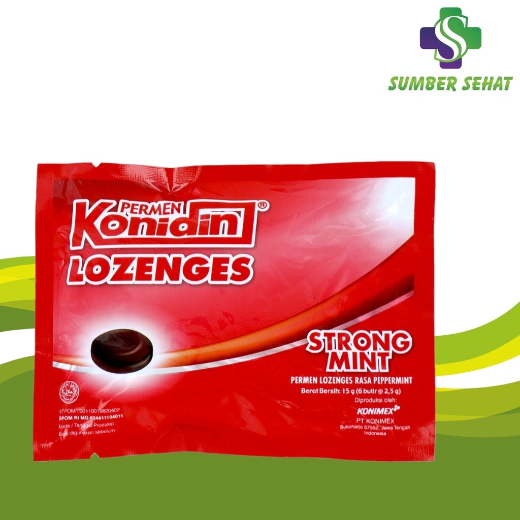 KONIDIN LOZENGES STRONG MINT SACHET