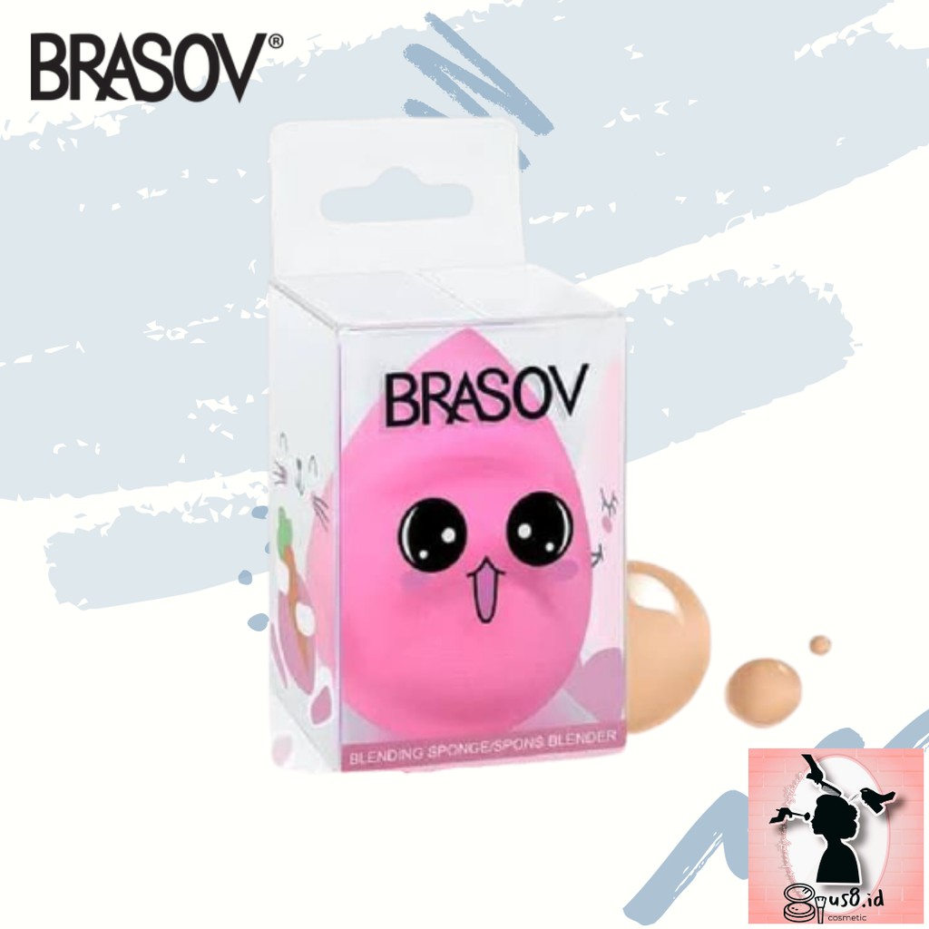 BRASOV Spons Make Up Model Telur Diameter 3.5 CM Foundation Sponge Blending Spon XX-CT