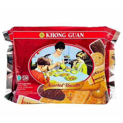 

Roti Biskuit KHONG GUAN Assorted Biscuit 300gr