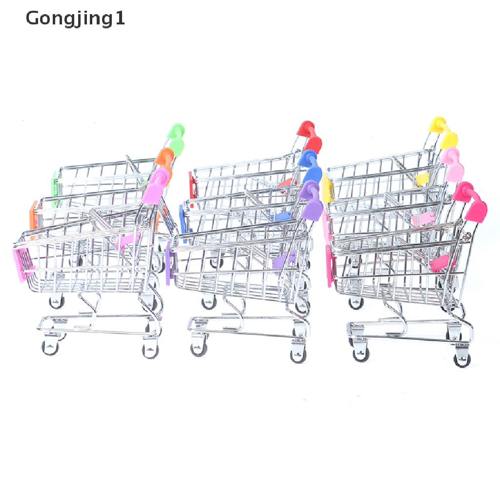 Gongjing1 1pc Mainan Trolley Belanja Supermarket Mini Untuk Anak