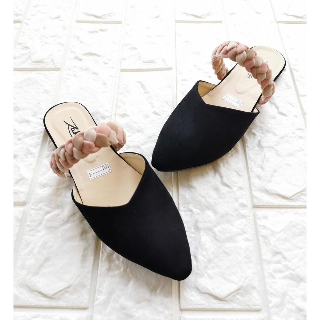 Arlaine- Viola Sandal Slop Wanita / Sandal Kepang / Selop Wanita