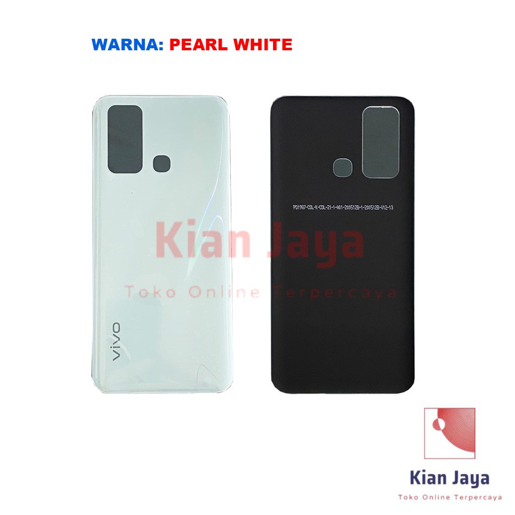 Backdoor Vivo Y50 Back Cover Tutup Belakang Baterai Cassing Casing Backcase Original