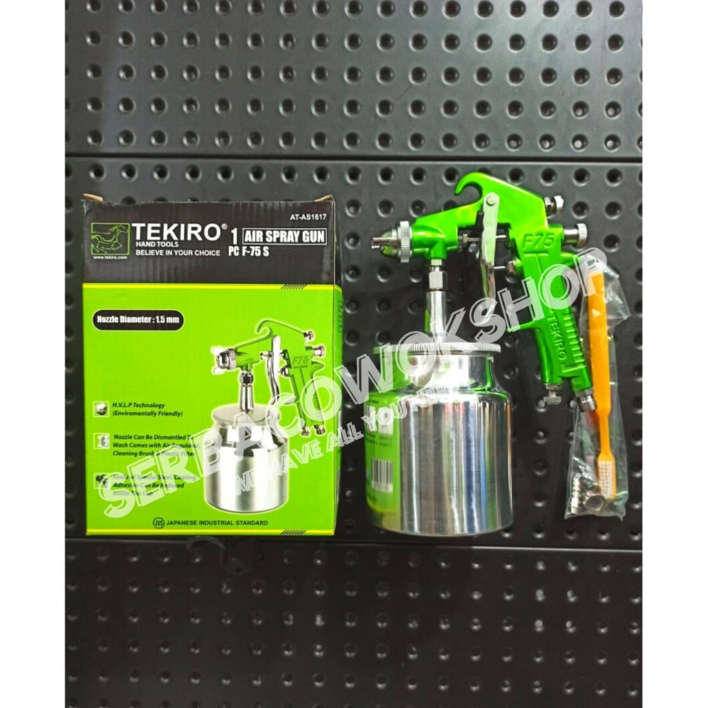 Tekiro F75 S Spray Gun Semprotan Cat Tabung Bawah F75S 750 cc Termurah Berkualitas