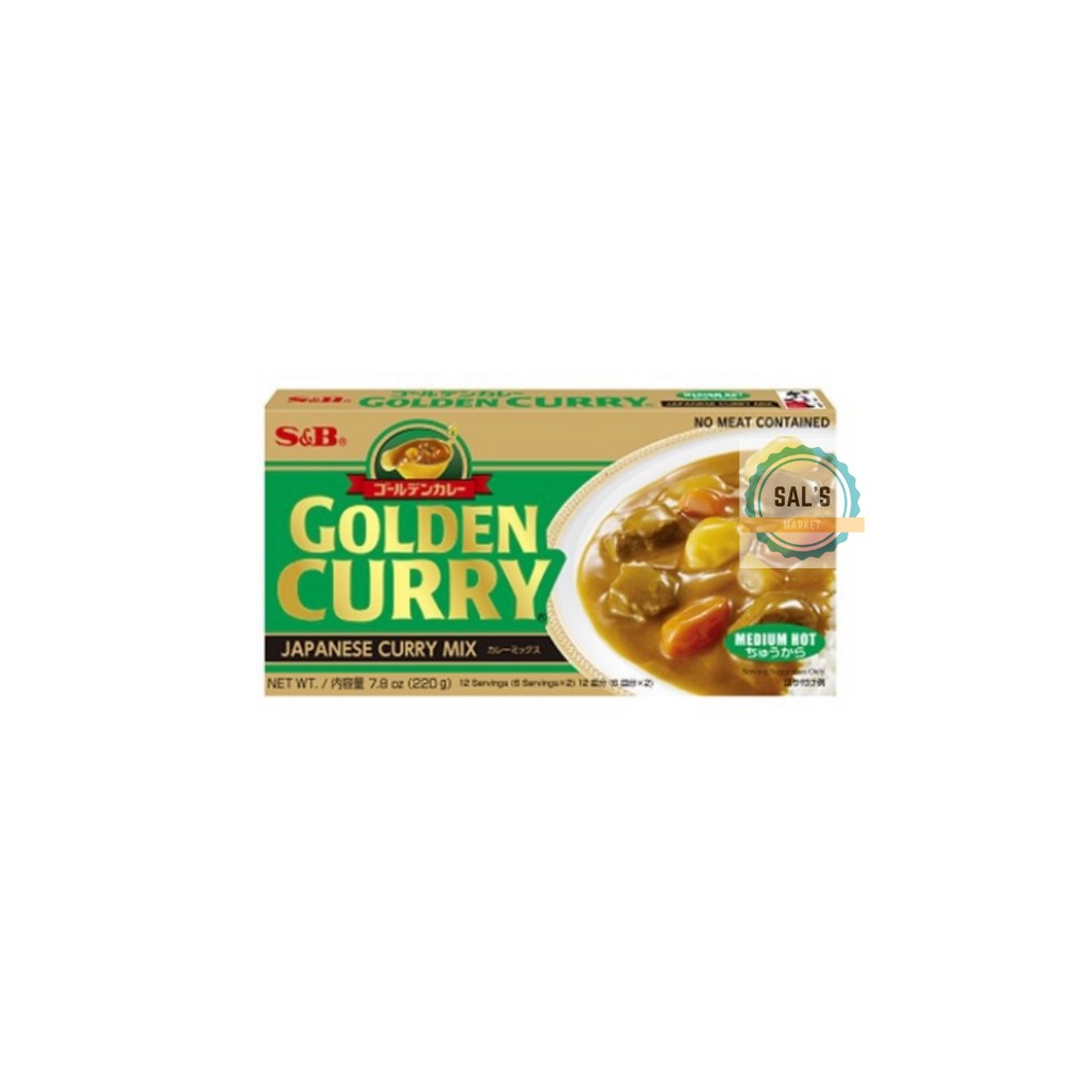 

S&B Golden curry sauce mix medium hot 220 gr - bumbu kari jepang