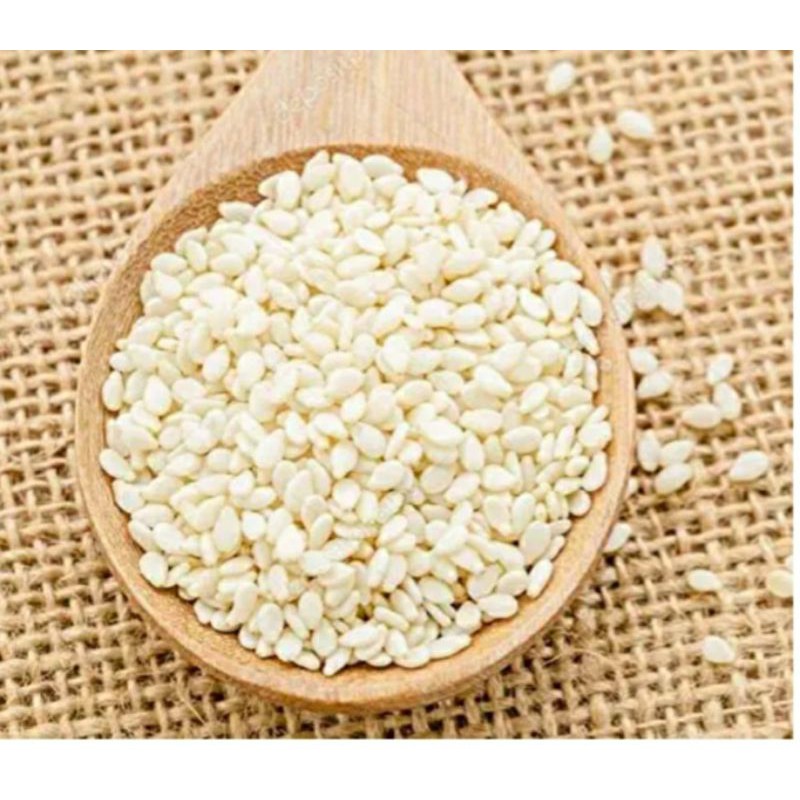 sesame seeds//biji wijen mentah putih kualitas premium 50 gram