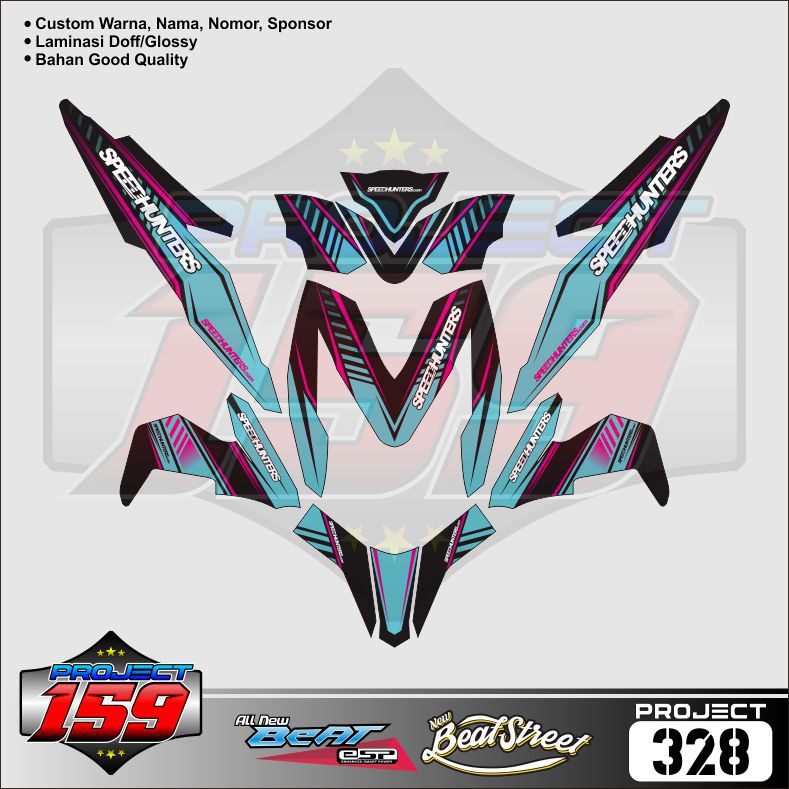 Stiker Motor Beat eSP Beat Street 2017 - P-328 SpeedHunters Livery