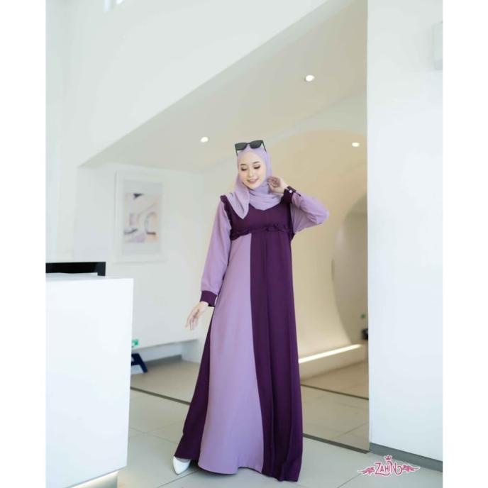 Promo gamis terbaru 2021 modern remaja Riana Ori By Zahin maxy kekinia