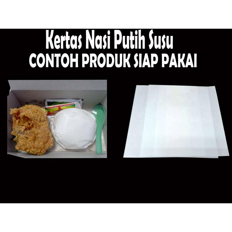 KERTAS NASI KFC/BURGER/KEBAB/KERTAS MINYAK ISI 100LEMBAR