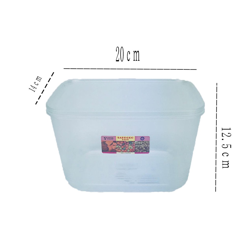 Tantos / Sapporo Pack / Toples Plastik / 20*12.5cm / 5203