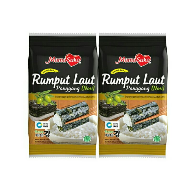 

RUMPUT LAUT RASA ORIGINAL - PANGGANG MAMASUKA (1 PAKET = 2 BKS / 2 PCS)