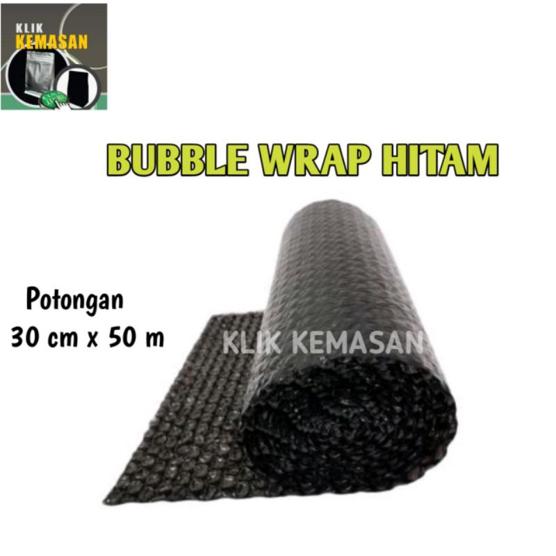 

BUBBLE WRAP HITAM POTONGAN WRAPPING PLASTIK GELEMBUNG PENGAMAN PACKING