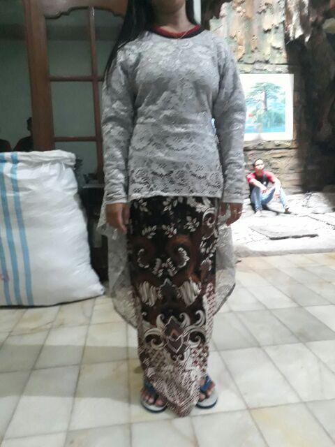 Couple Denada.hem M L Xl.rnb Brokat Pinguin Allsize Ld 105 Rok Karet Pinggang.batik Pekalongan