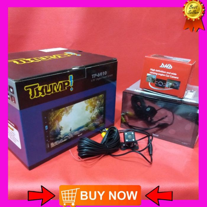 Headunit Doubledin THUM seri TP6910 pulltackrin-millorink and Camera Parkir DHD Audio Mobil