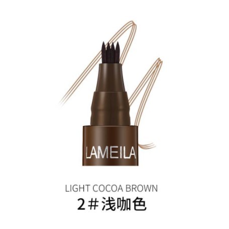 LAMEILA Eyebrow Waterproof Natural Eyebrow Pen Four-claw Eye Brow Tint Fork Tip Long Lasting DJ 784