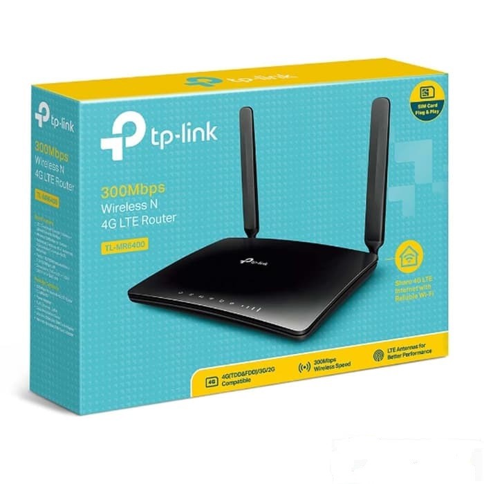 TP-Link SIM Card GSM 3G/4G Router - TPLINK TL-MR6400