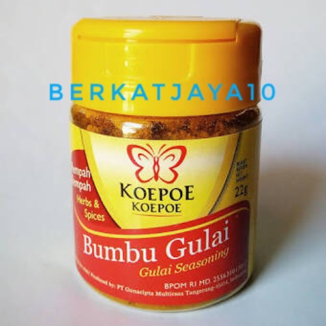 BUMBU GULAI KOEPOE Seasoning Rempah gule kupu 22 gram.