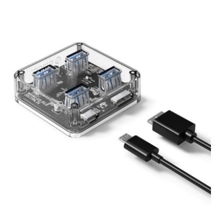 ORICO MH4U-U3 USB3.0 Transparent Desktop HUB