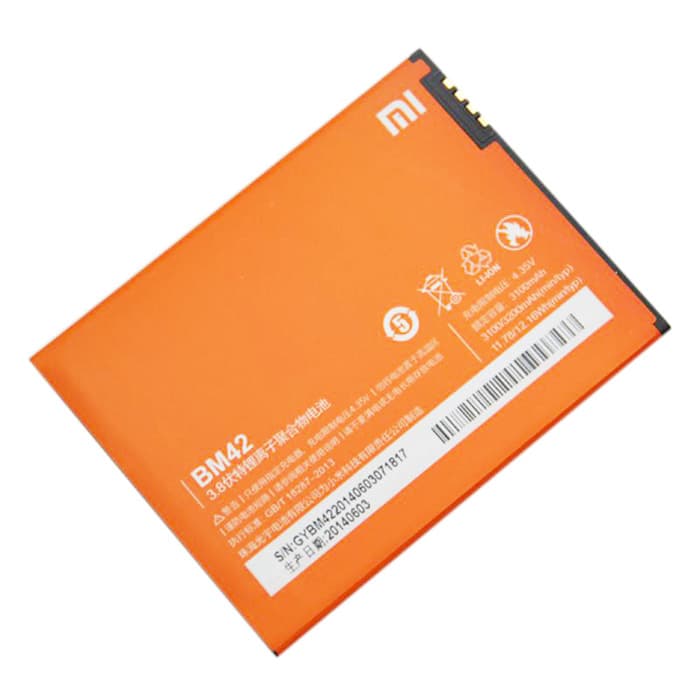 Battery Batre Batu Baterai Xiaomi Redmi Note 1 BM-42 BM42 BM 42