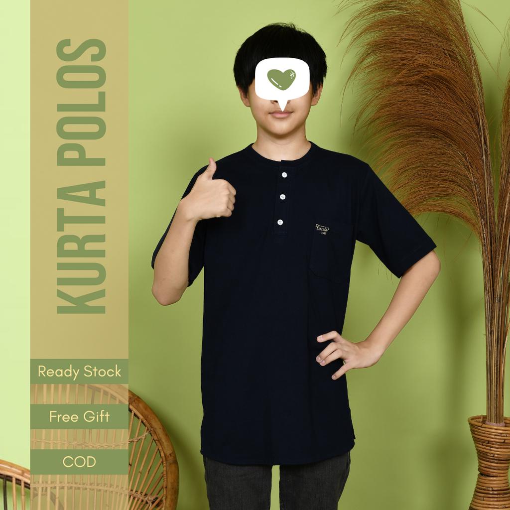 Baju Koko Kurta Kaos Anak Laki laki Lengan Pendek