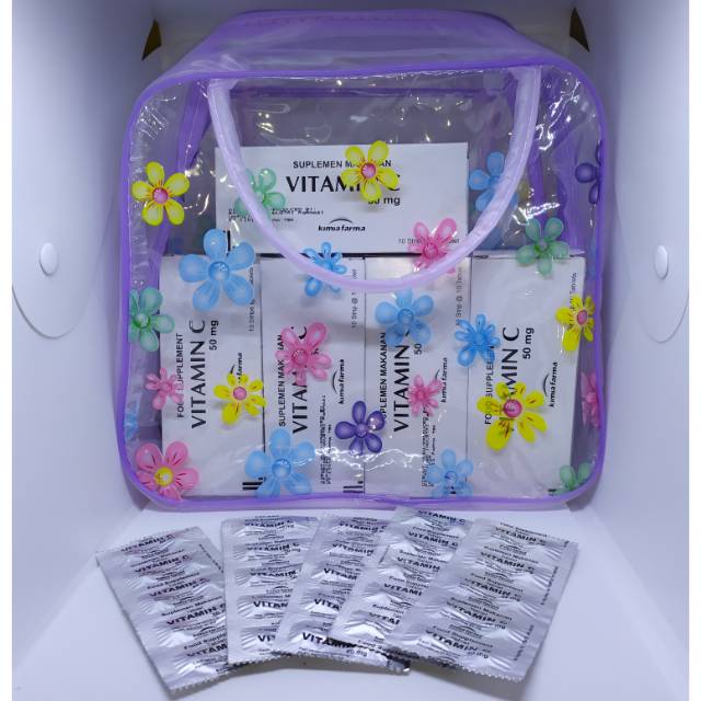 Paket 5 box Vitamin C 50Mg Kimia Farma (500tab)