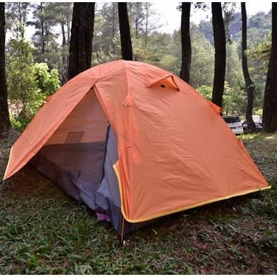 Tenda Camping Frame Alloy Kap 2-3 orang LWY Compass Double Layer