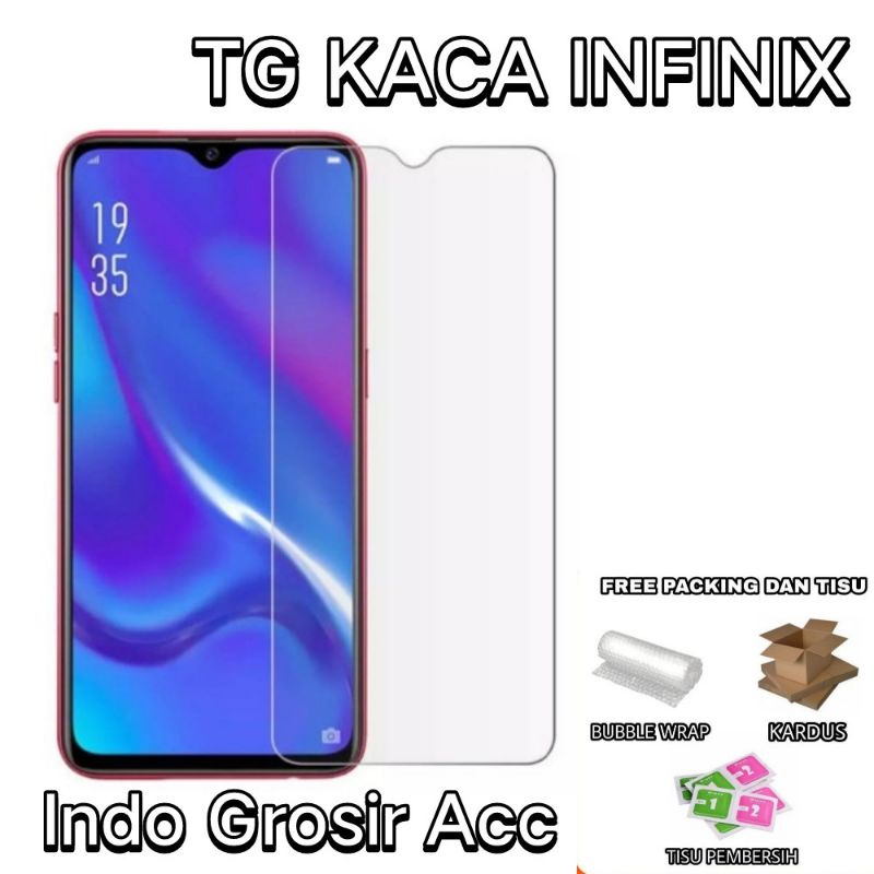Tempered Glass Tg Kaca Bening Anti gores / screenguard INFINIX HOT 9 PLAY, HOT 10S, HOT 10 PLAY