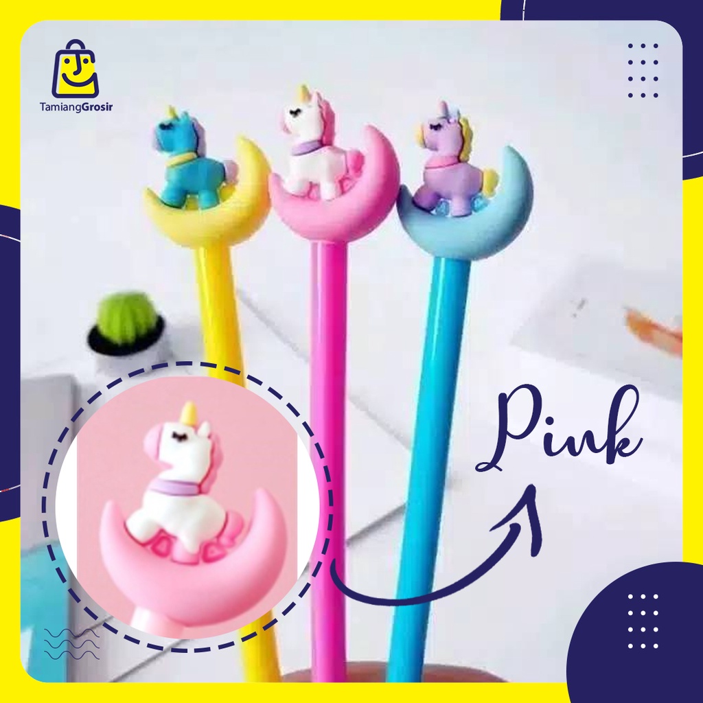 

Pena Unicorn Gel Pink / Pulpen Unicorn / Stationary / Alat Tulis / Bolpen Unicorn / Gel Pen