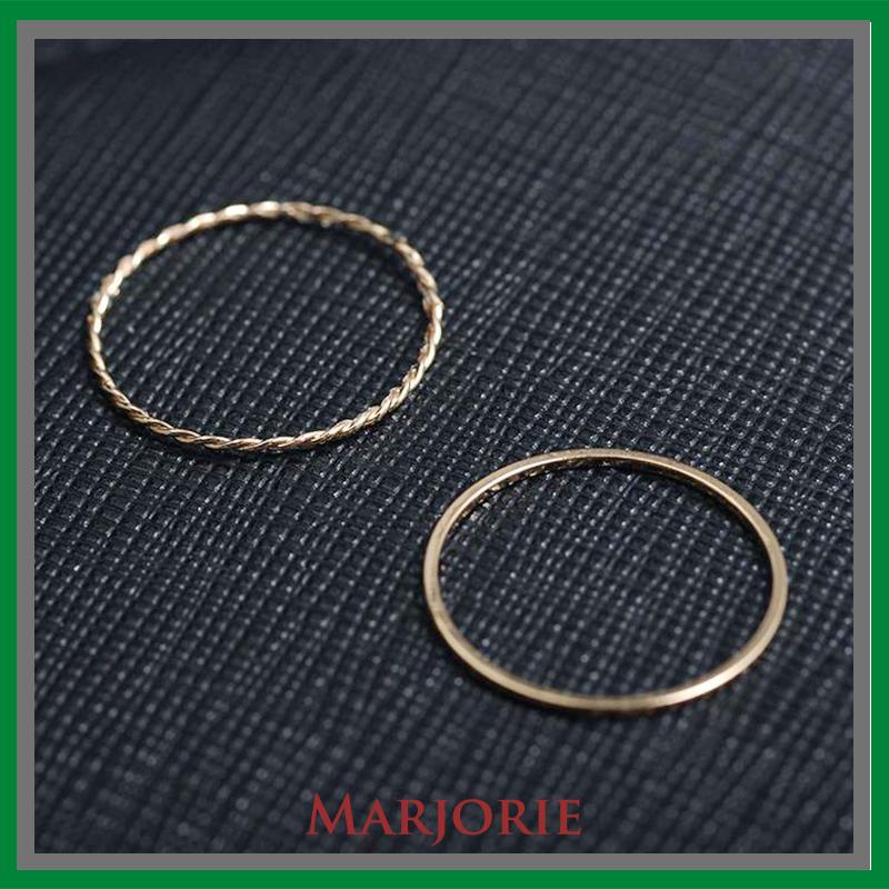 Cincin Mini Korea Wanita simple elegant fashion cocok untuk pesta formal dan hadiah-MJD