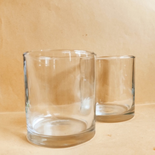 Wadah Gelas Lilin Kecil / Candle Clear Jar Large 82mm 275ml