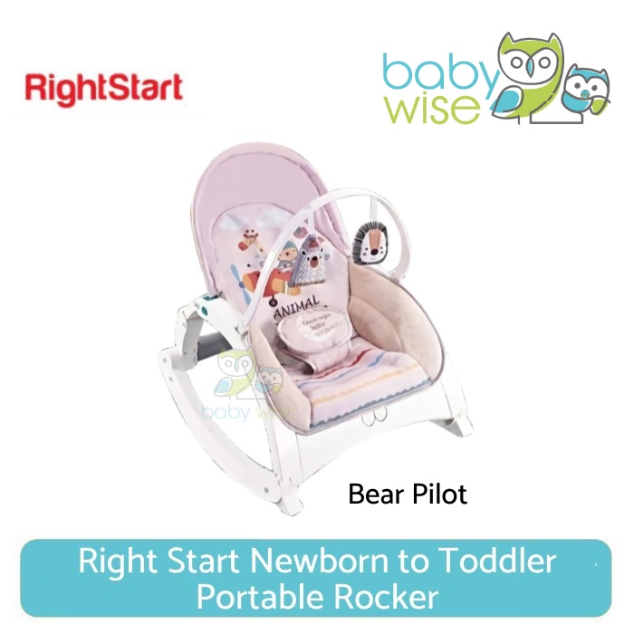 Right Start Newborn to Toddler Portable Rocker Baby Bouncer Table - Ayunan Anak Bayi + Meja Makan