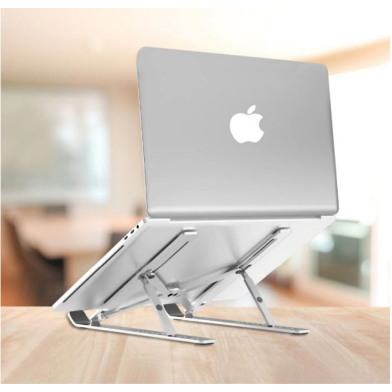 Holder Laptop Atau Laptop stand lipat holder gadget laptop ipad stand buku multifungsi.