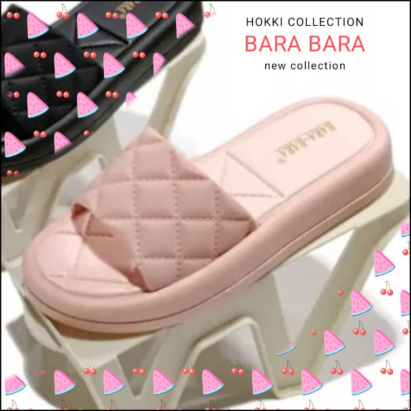 Sandal wedges bara bara selop modis import wanita terbaru