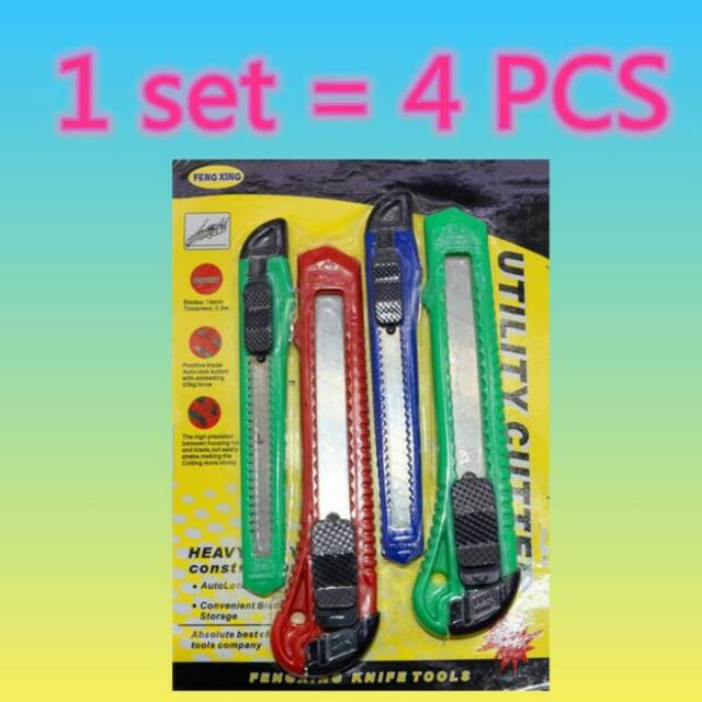 

PISAU CUTTER SET 4 PCS