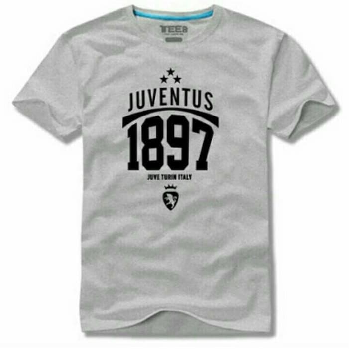 Kaos Tshirt Distro JUVENTUS 1897 TURIN ITALY Cotton 30s Sablon Polyflex ABU