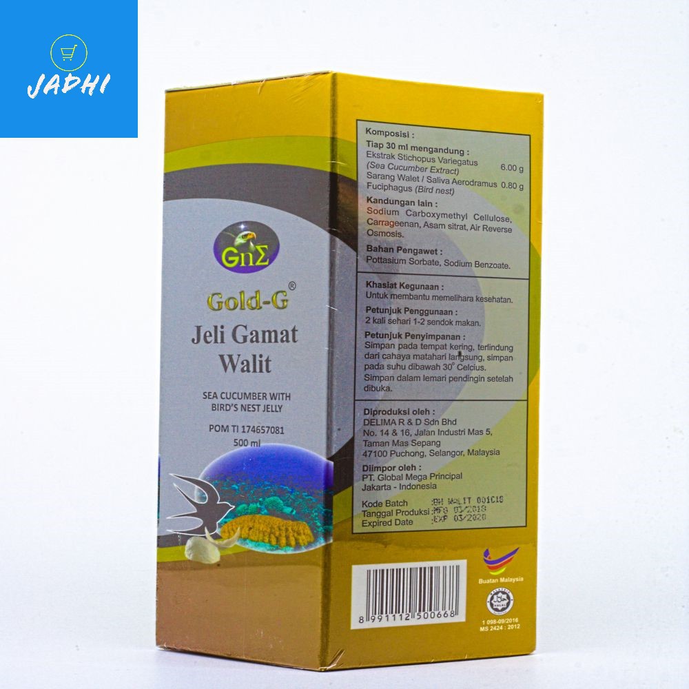 Gold G Walet Jelly Gamat 500 ml