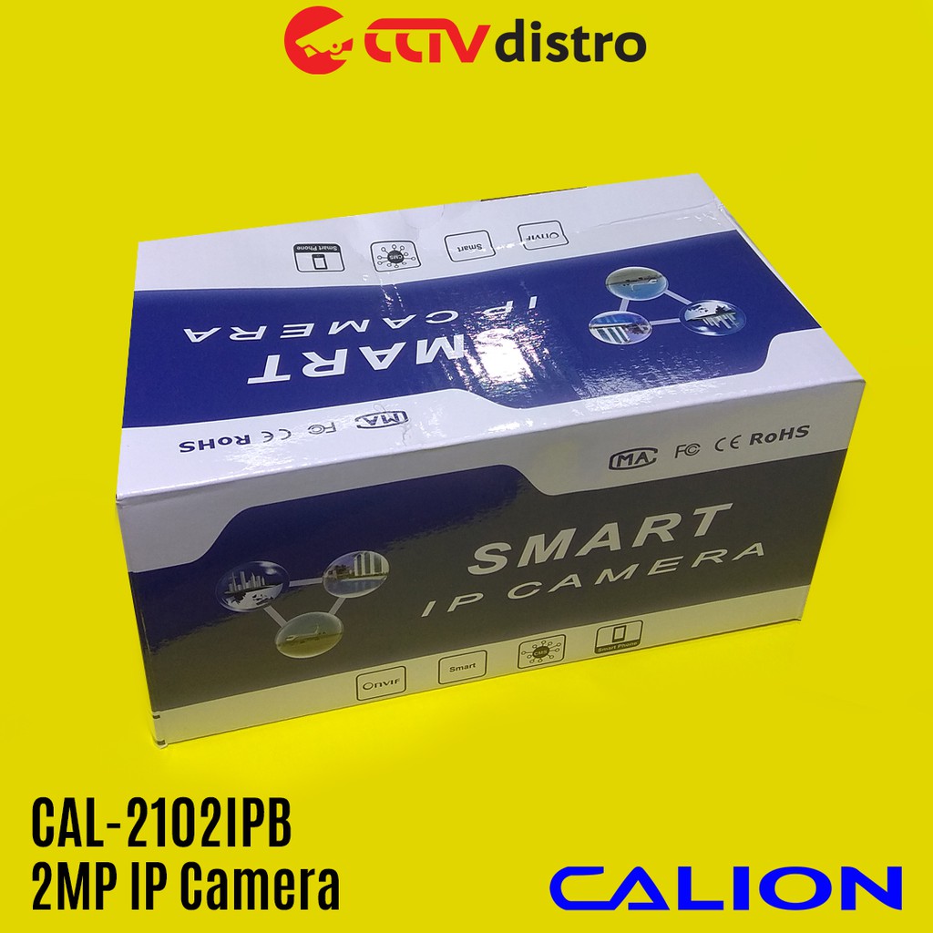 CCTV IP Camera Outdoor 2MP Full HD 1080P Infrared Night Vision &amp; PoE | Calion CAL-2102IPB