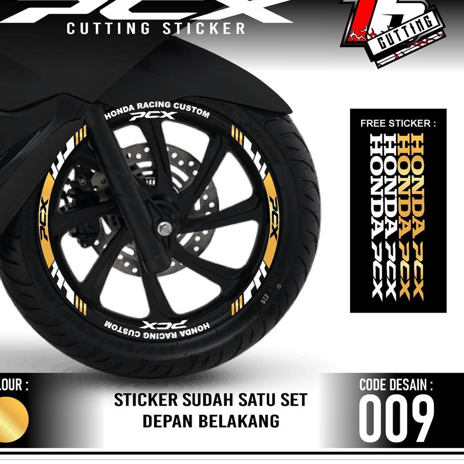 Paling Disukai.. Stiker velg pcx 150 / 160 lis velg pcx stiker velg motor pcx 150 / 160 list velg ho