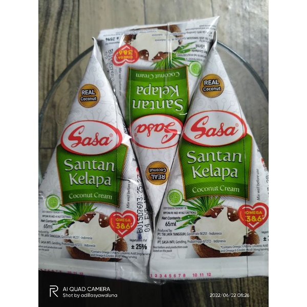 

sasa santan 3pcs free mangkok